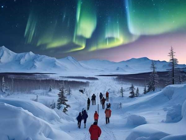 东北雪域北极光之旅，哈尔滨漠河北极村深度探索指南