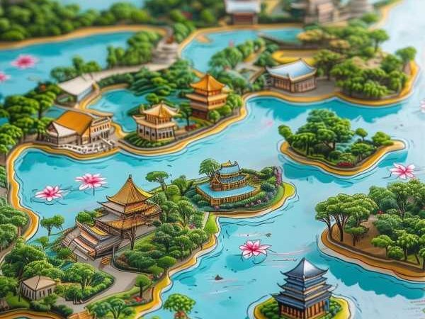 西湖经典游线图，漫步水畔诗意之旅