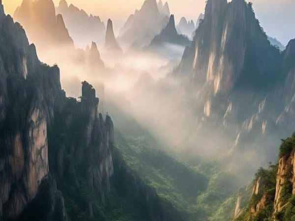 华山，陕西壮美山河中的仙境奇观
