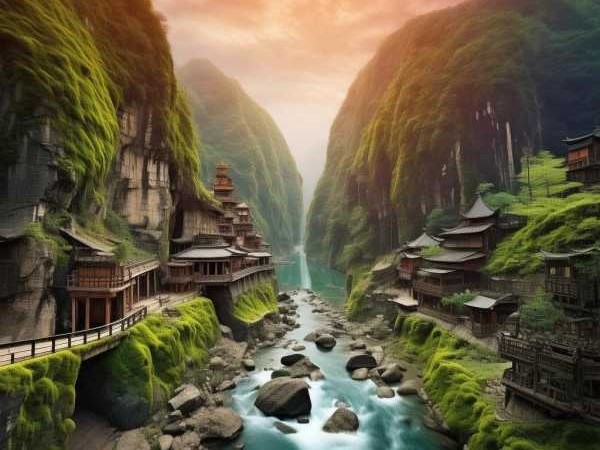 峡山奇观，自然与人文的完美交融
