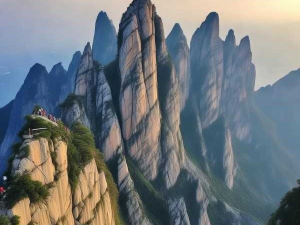 华山绝壁奇观之旅，五岳之险的探险之旅